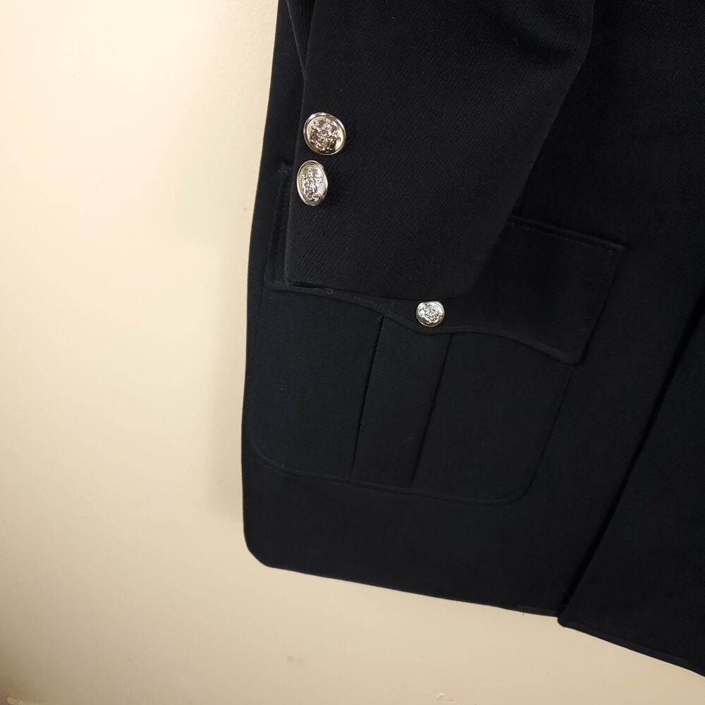 Vintage Army Dress Wool Jacket with American Flag Patch Size 42R - Picture 5 of 12